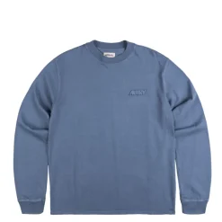 Autry T-Shirts*L/S Loose Fit Heavy Cotton T-Shirt Indigo