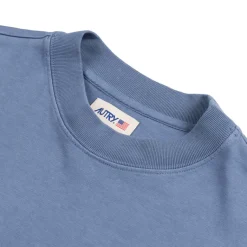 Autry T-Shirts*L/S Loose Fit Heavy Cotton T-Shirt Indigo