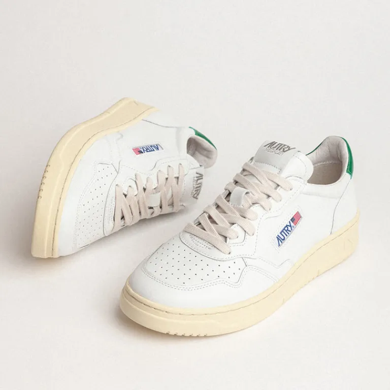 Autry Sneakers En Cuir*Medalist Leat / Leat White / Green