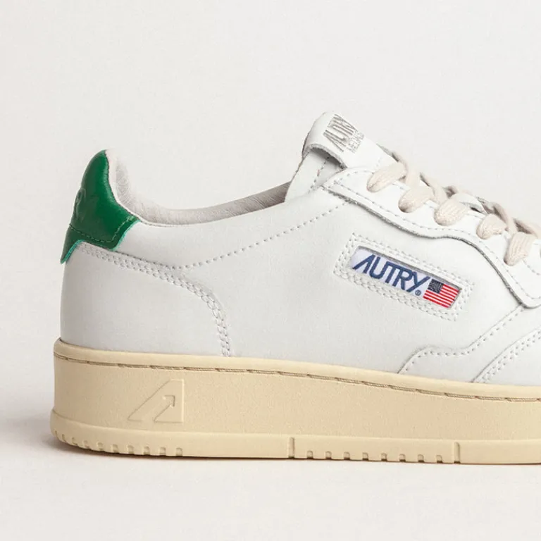 Autry Sneakers En Cuir*Medalist Leat / Leat White / Green