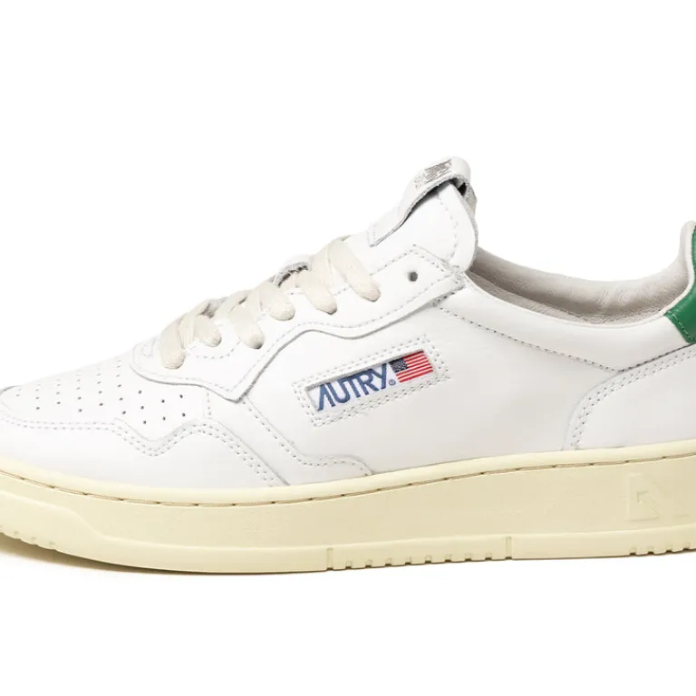 Autry Sneakers En Cuir*Medalist Leat / Leat White / Green