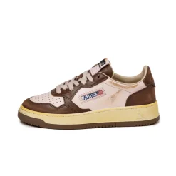 Autry Sneakers En Cuir|Chunky Sneakers*Medalist Brushed W *Super Vintage* Brown / Pink