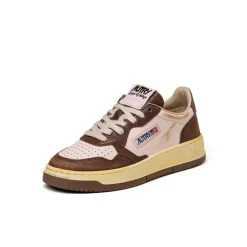 Autry Sneakers En Cuir|Chunky Sneakers*Medalist Brushed W *Super Vintage* Brown / Pink