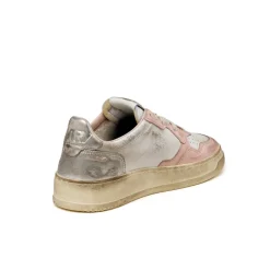 Autry Sneakers En Cuir*Medalist Brushed W *Super Vintage* White / Pow / Silver