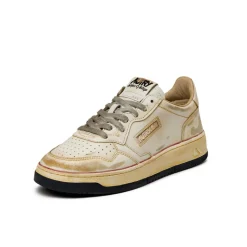 Autry Sneakers En Cuir|Chunky Sneakers*Medalist Eighties *Super Vintage* Beige / Leather White