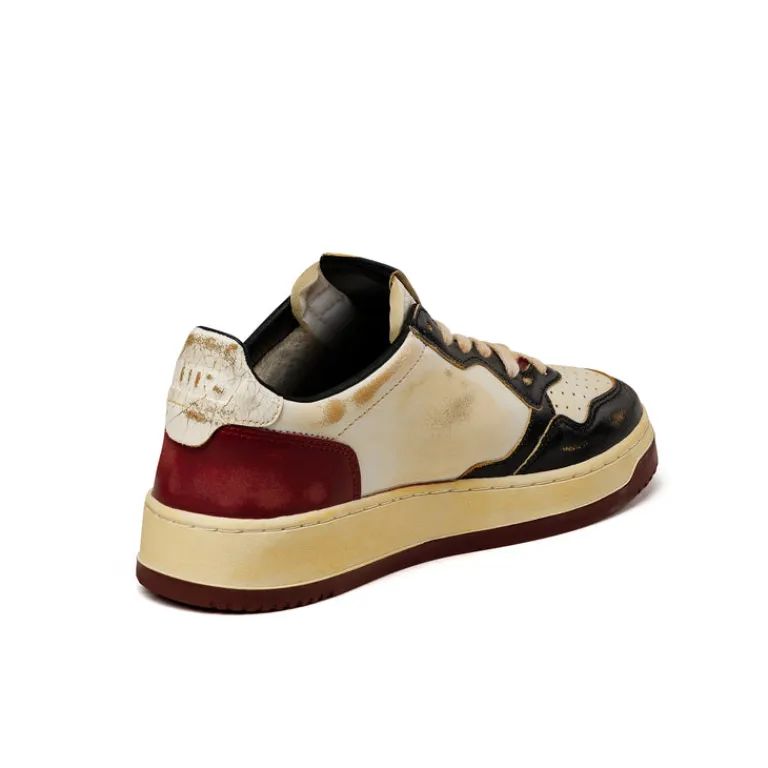 Autry Sneakers En Cuir|Chunky Sneakers*Medalist Eighties *Super Vintage* Black / Syrah