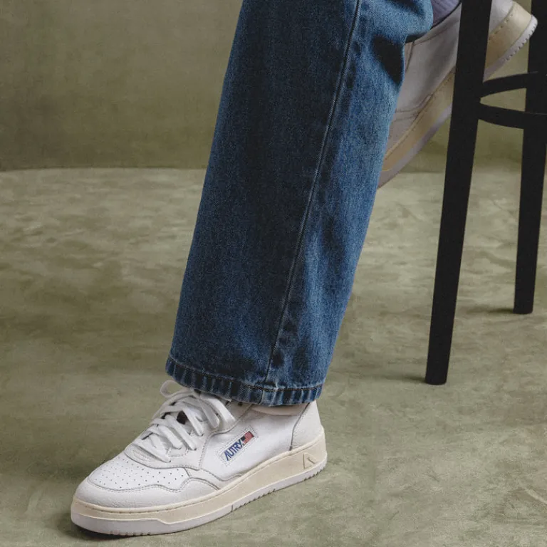 Autry Sneakers En Cuir*Medalist *Goat / Nappa* White / Whs / Ptr