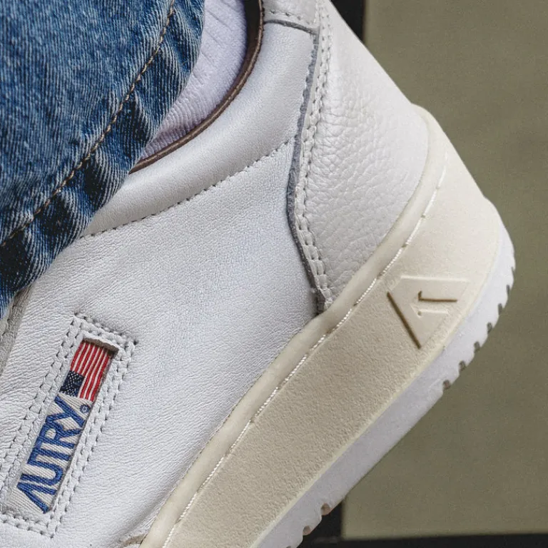 Autry Sneakers En Cuir*Medalist *Goat / Nappa* White / Whs / Ptr
