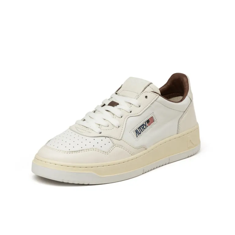 Autry Sneakers En Cuir*Medalist *Goat / Nappa* White / Whs / Ptr