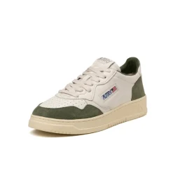 Autry Sneakers En Cuir|Sneakers Blancs*Medalist *Goat / Suede* White / Military