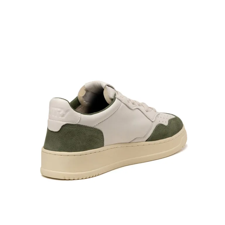 Autry Sneakers En Cuir|Sneakers Blancs*Medalist *Goat / Suede* White / Military