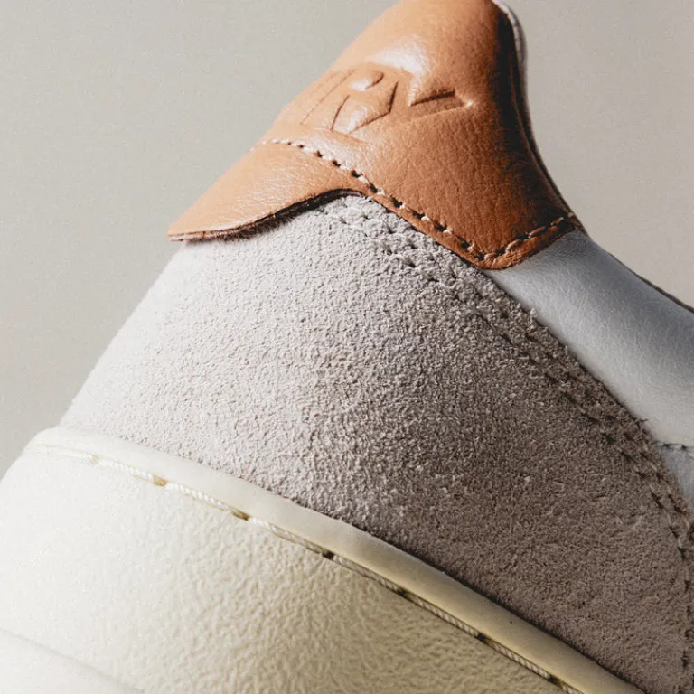 Autry Sneakers En Cuir|Sneakers Blancs*Medalist *Leather / Suede* White / Sandstorm