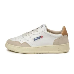 Autry Sneakers En Cuir|Sneakers Blancs*Medalist *Leather / Suede* White / Sandstorm