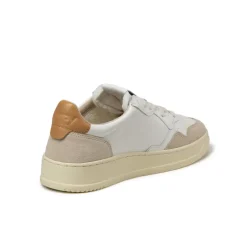 Autry Sneakers En Cuir|Sneakers Blancs*Medalist *Leather / Suede* White / Sandstorm