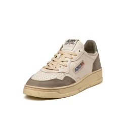 Autry Sneakers En Cuir*Medalist Leather / Suede *Super Vintage* Sand / Cypress