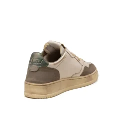 Autry Sneakers En Cuir*Medalist Leather / Suede *Super Vintage* Sand / Cypress