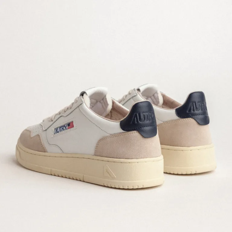 Autry Sneakers En Cuir|Sneakers Blancs*Medalist *Leather / Suede* White / Blue