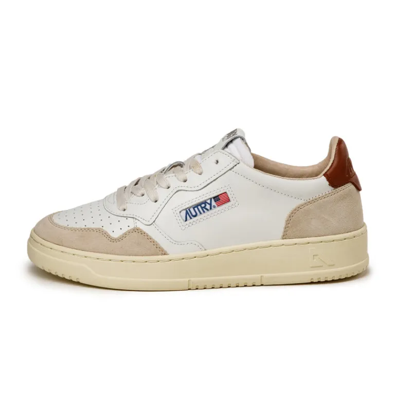 Autry Sneakers En Cuir|Sneakers Blancs*Medalist *Leather / Suede* White / Coco Shell