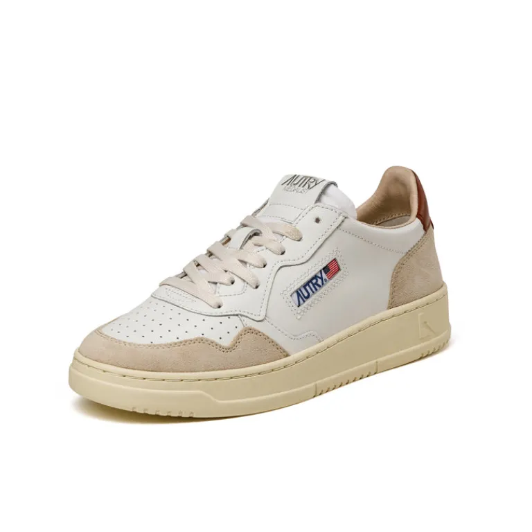 Autry Sneakers En Cuir|Sneakers Blancs*Medalist *Leather / Suede* White / Coco Shell
