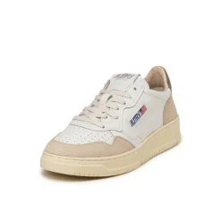 Autry Sneakers En Cuir|Sneakers Blancs*Medalist *Leather / Suede* White / Crvt Green