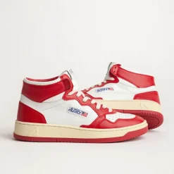 Autry Sneakers Montantes|Sneakers En Cuir*Medalist Mid W Leat / Leat White / Red