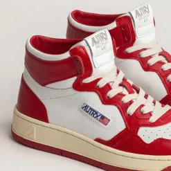 Autry Sneakers Montantes|Sneakers En Cuir*Medalist Mid W Leat / Leat White / Red