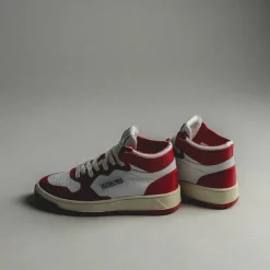 Autry Sneakers Montantes|Sneakers En Cuir*Medalist Mid W Leat / Leat White / Red