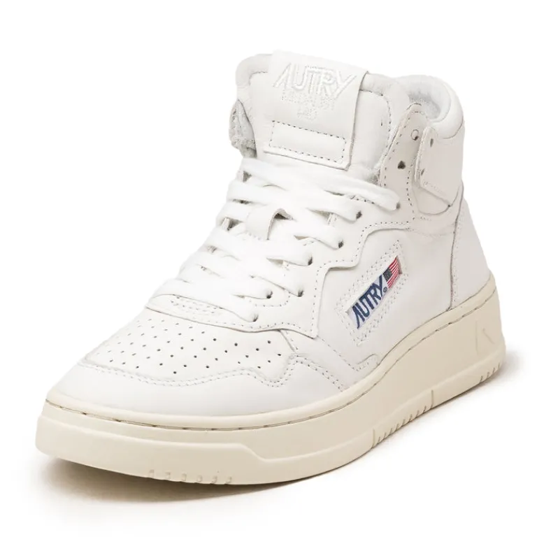 Autry Sneakers Montantes|Sneakers En Cuir*Medalist Mid W *Goat* White