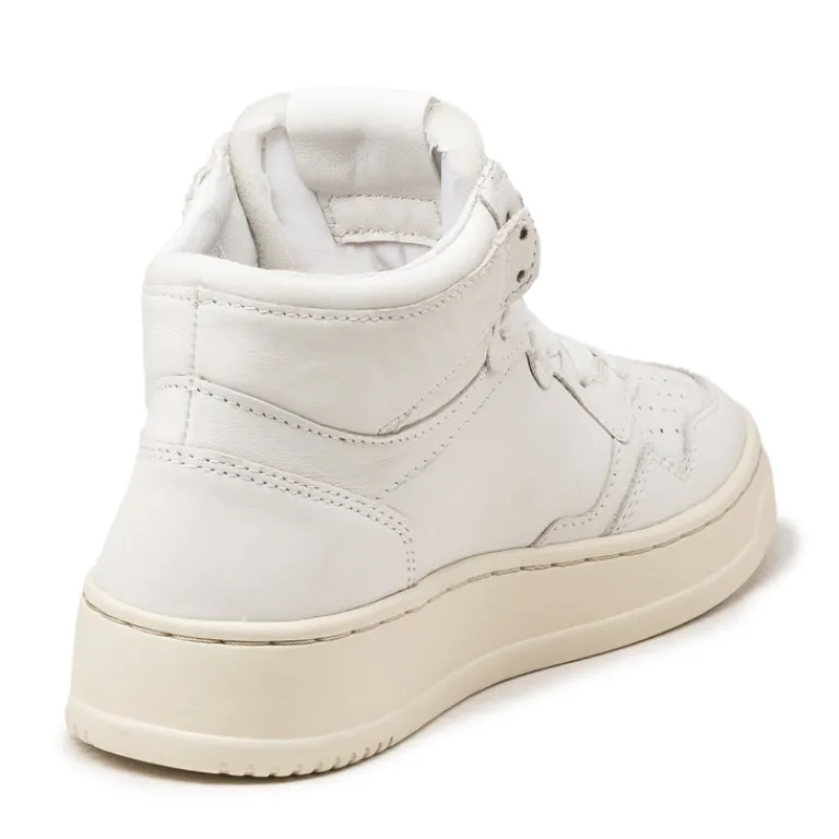 Autry Sneakers Montantes|Sneakers En Cuir*Medalist Mid W *Goat* White
