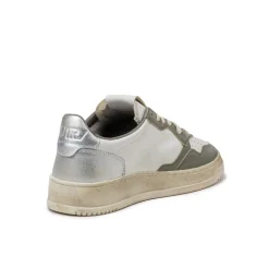 Autry Sneakers En Cuir*Medalist *Super Vintage* White / Green / Silver