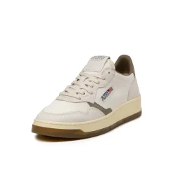 Autry Sneakers En Cuir|Sneakers Blancs*Medalist *Virgin / Crack* White / Covert Green