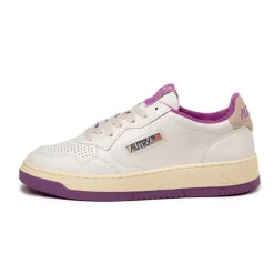 Autry Sneakers En Cuir|Sneakers Blancs*Medalist *Virgin / Sponge* White / Hyacinth Violet