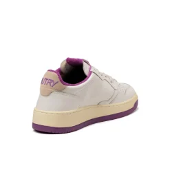 Autry Sneakers En Cuir|Sneakers Blancs*Medalist *Virgin / Sponge* White / Hyacinth Violet