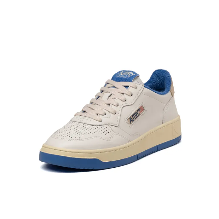 Autry Sneakers En Cuir|Sneakers Blancs*Medalist *Virgin / Sponge* White / Palace Blue