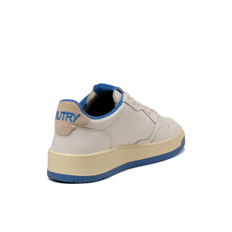 Autry Sneakers En Cuir|Sneakers Blancs*Medalist *Virgin / Sponge* White / Palace Blue