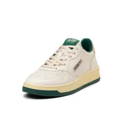 Autry Sneakers En Cuir|Sneakers Blancs*Medalist *Virgin / Sponge* White / Forest