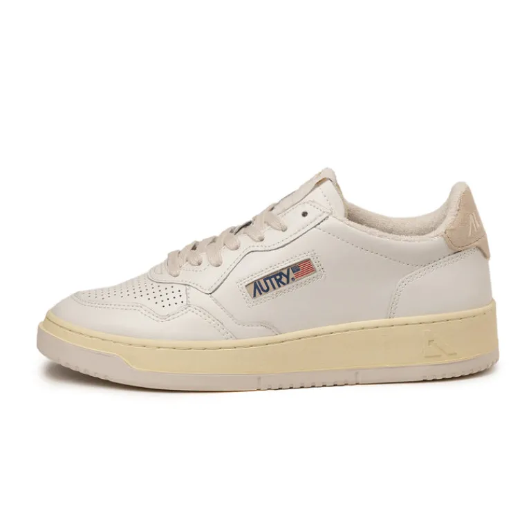 Autry Sneakers En Cuir|Sneakers Blancs*Medalist *Virgin / Sponge* White / Ivory