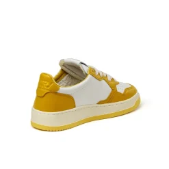 Autry Sneakers En Cuir*Medalist W Wht / Hny Ylw