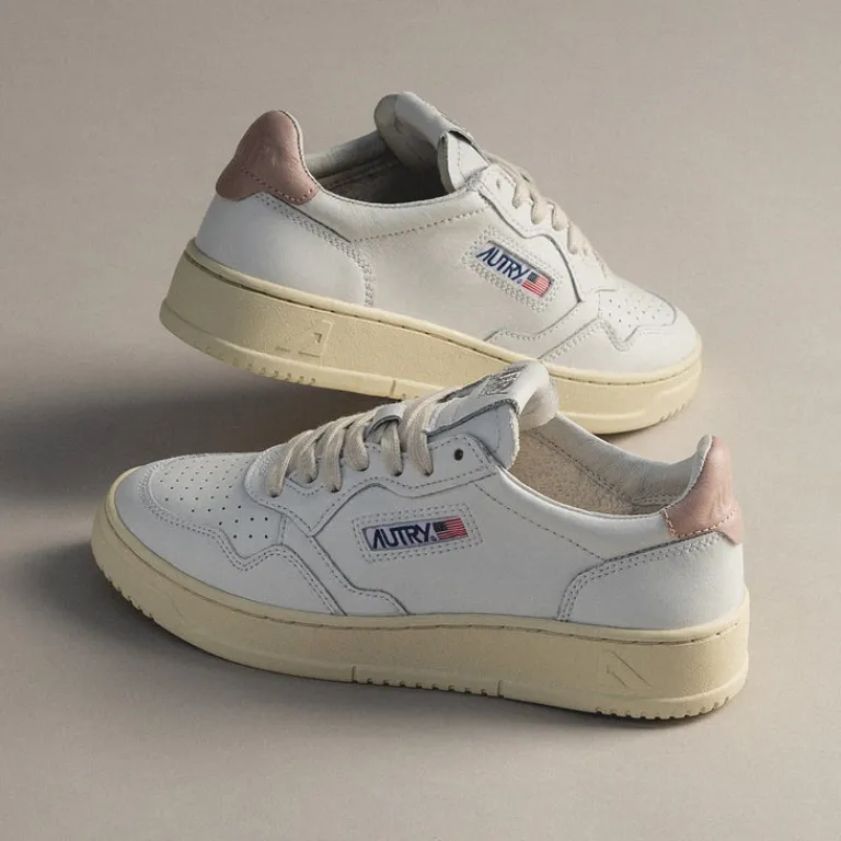 Autry Sneakers En Cuir|Sneakers Blancs*Medalist W Leat / Leat White / Pink