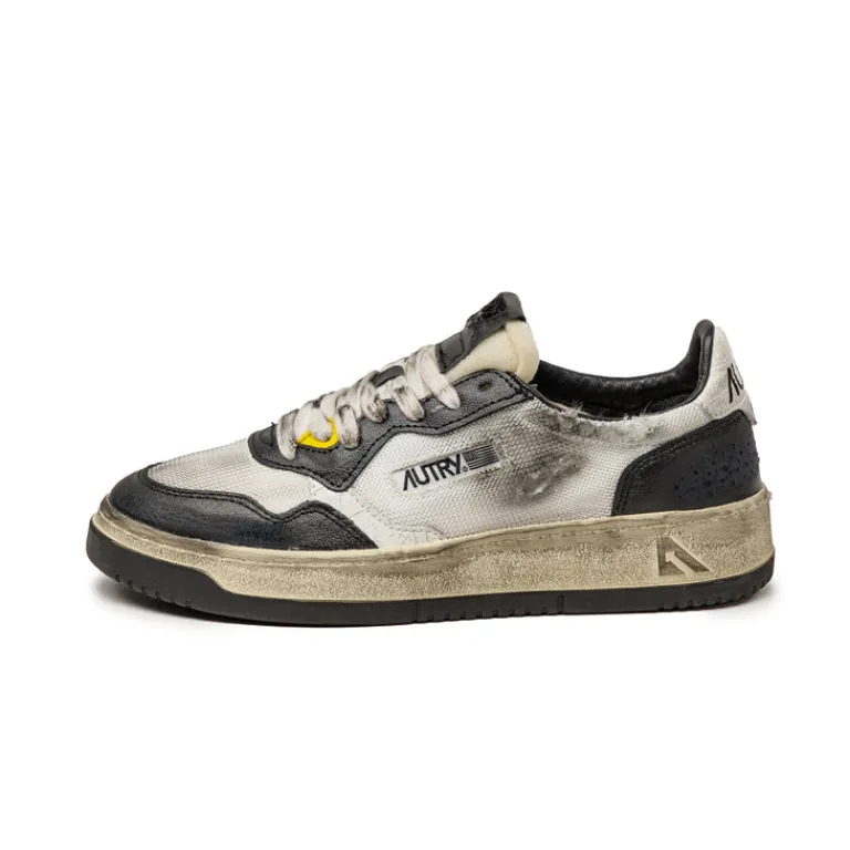 Autry Sneakers En Cuir|Sneakers Blancs*Medalist W Brushed *Super Vintage* White / Silver