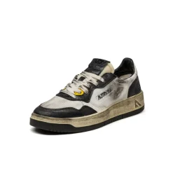 Autry Sneakers En Cuir|Sneakers Blancs*Medalist W Brushed *Super Vintage* White / Silver