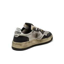 Autry Sneakers En Cuir|Sneakers Blancs*Medalist W Brushed *Super Vintage* White / Silver