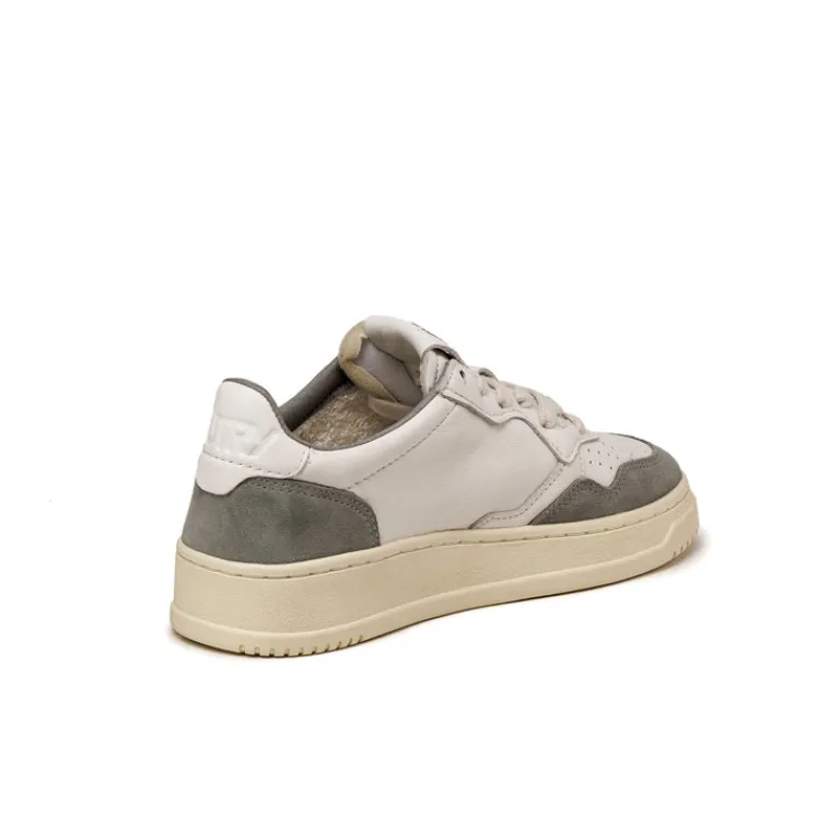Autry Sneakers En Cuir|Sneakers Blancs*Medalist W *Goat / Suede* White / Grey