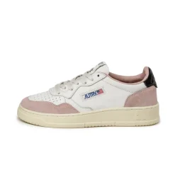 Autry Sneakers En Cuir*Medalist W *Goat / Suede* Powder / Black