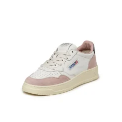 Autry Sneakers En Cuir*Medalist W *Goat / Suede* Powder / Black