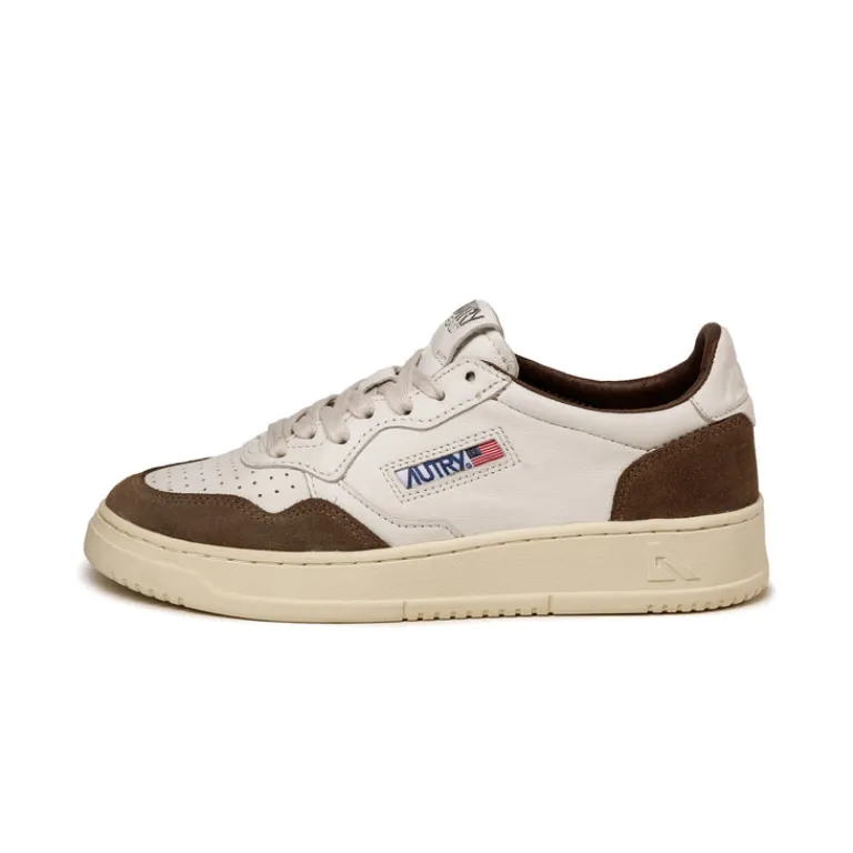 Autry Sneakers En Cuir|Sneakers Blancs*Medalist W *Goat / Suede* White / Cigar