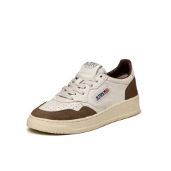 Autry Sneakers En Cuir|Sneakers Blancs*Medalist W *Goat / Suede* White / Cigar