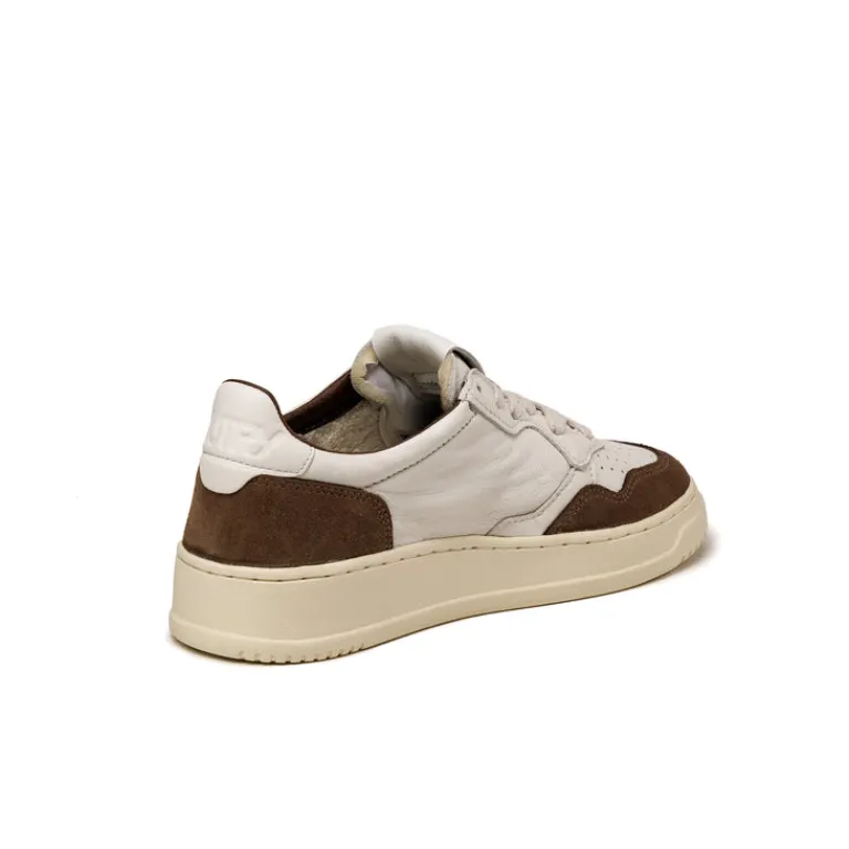 Autry Sneakers En Cuir|Sneakers Blancs*Medalist W *Goat / Suede* White / Cigar