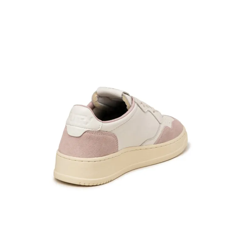 Autry Sneakers En Cuir|Sneakers Blancs*Medalist W *Goat / Suede* White / Powder