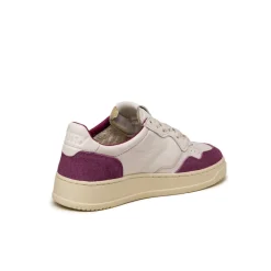 Autry Sneakers En Cuir|Sneakers Blancs*Medalist W *Goat / Suede* White / Scarlett